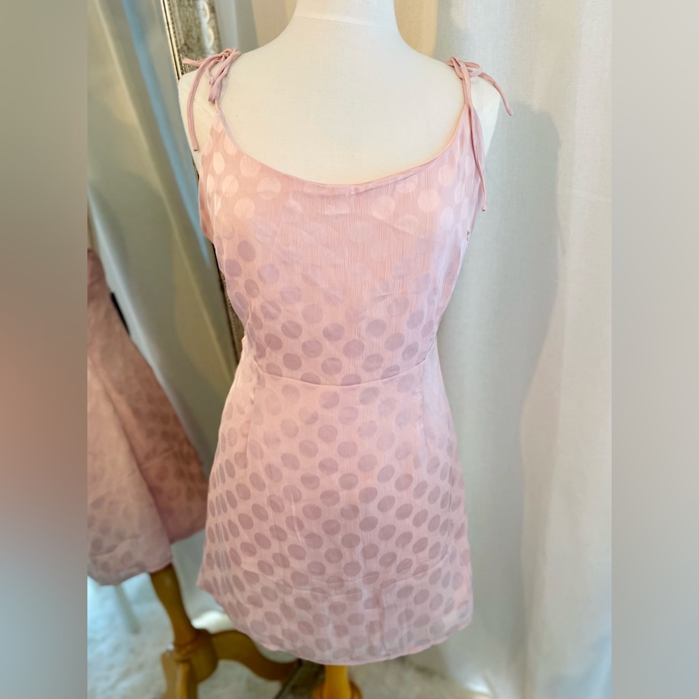 NWT NastyGal Pink Apricot Satin Mini Dress